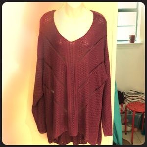 🦄NWOT Long Purple Sweater Sz 22/24W🦄